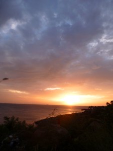 after a cloudy, rainy, tired day spent lazing around inside, we decided we would go to the beach, even if it was gross outside and to our surprise were greeted with a movie-like sunset 