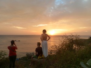 gazing out and saying in disbelief, 