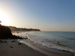 sun rising on early, quiet writing mornings in toubab diallo