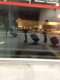 Baby Blue and I went through a lot to get to our 44, 799th mile together in the Charles de Gaulle airport, about to return to the US on our 49,010th mile anniversary where we stand today.  We pushed through airports, heaved into and out of cars, lugged up and down stairs, pulled over freezing city streets, wobbled onto trains, hurried through tube and metro stations, and kept each other company in sleepless airports; but it was so worth it to wander alongside the River Thames, to see the green of Witley, England, to feel the wind on the top of the Eiffel Tower, to discover, to adventure.